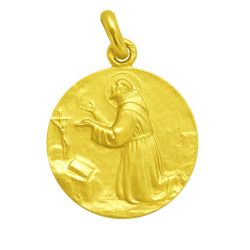 Medalla Oro 18kts San Francisco De Asis 16mm M1/1/42/16
