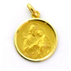 Medalla Oro 18kts San Jose 18mm M1/11/8/18