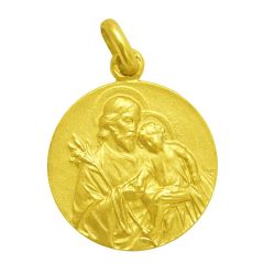 Medalla Oro 18kts San Jose 22mm M1/1/8/22