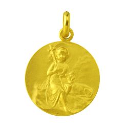 Medalla Oro 18kts San Juan Bautista 16mm M1/1/22/16