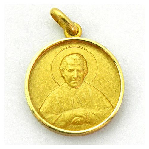 18kt Gold Medal Saint John Bosco 19mm M1/9/131/19