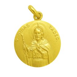 Medalla Oro 18kts San Judas Tadeo 20mm M1/1/190/20