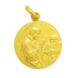 Medalla Oro 18kts San Luis Gonzaga 16mm M1/1/73/16