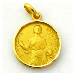 Medalla Oro 18kts San Pancracio 17mm M1/9/24/17