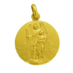 Medalla Oro 18kts San Rafael Arcangel 12mm M1/1/62/12