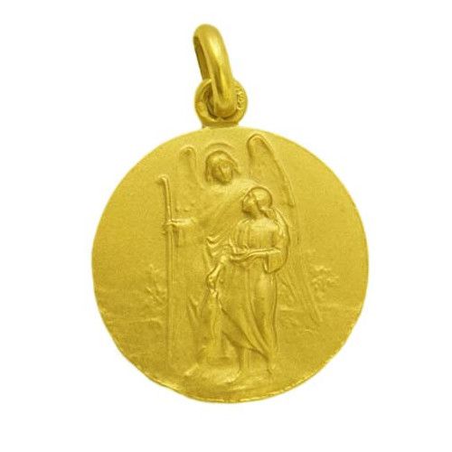 Medalla Oro 18kts San Rafael Arcangel 20mm M1/1/62/20