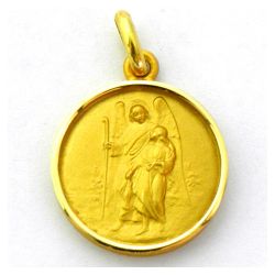Medalla Oro 18kts San Rafael Arcangel Media Cańa 17mm M1/9/62/17