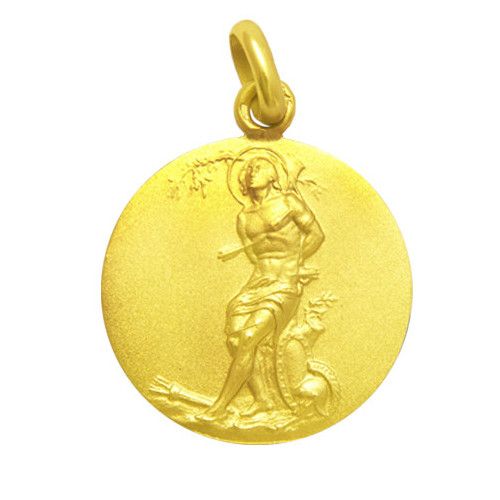 Medalla Oro 18kts San Sebastian 20mm M1/1/43/20
