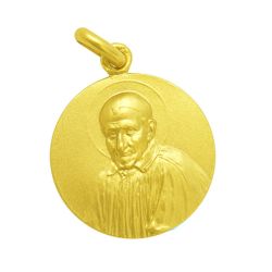Medalla Oro 18kts San Vicente De Paul 20mm M1/1/52/20