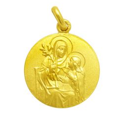 Medalla Oro 18kts Santa Ana 25mm M1/1/41/25