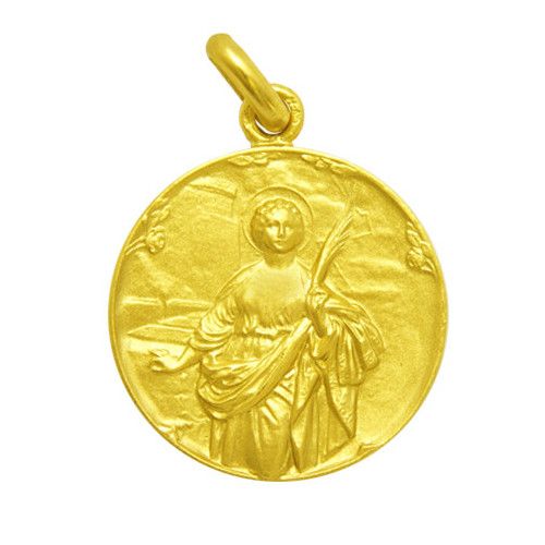 18kt Gold Medal Saint Eulalia 20mm M1/1/72/20