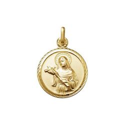 Medalla Oro 18kts Santa Rita De Casia Argyor MRM 17mm (18)0121850-17mm Bisel