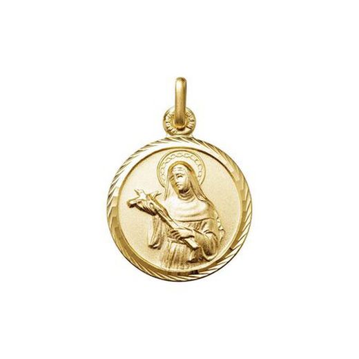 Medalha de ouro 18kt Santa Rita de Cássia Argyor MRM 20 mm (18)0121850-20 mm