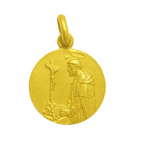 Medalla Oro 18kts Santo Domingo De Guzman 16mm M1/1/96/16