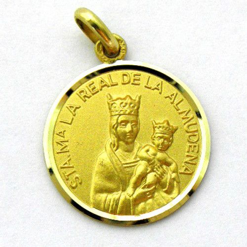 Medalla Oro 18kts Virgen Begońa 20mm M1/11/162/20