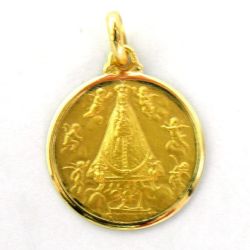 Medalla Oro 18kts Virgen Begońa 20mm M1/4/37/20
