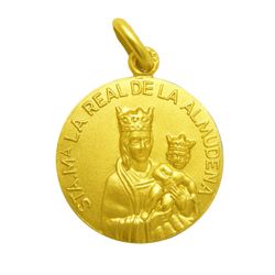 Medalla Oro 18kts Virgen Begońa 22mm M1/1/162/22