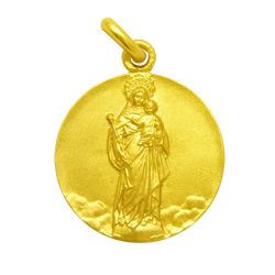 Medalla Oro 18kts Virgen Blanca 20mm M1/1/76/20