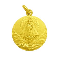 Medalla Oro 18kts Virgen Caridad 24mm M1/1/152/24