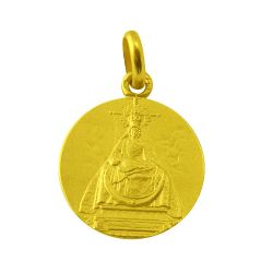 Medalla Oro 18kts Virgen De Las Angustias 16mm M1/1/40/16