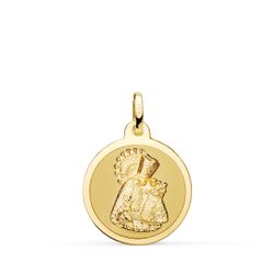 Medalla Oro 18kts Virgen de los Desamparados 16mm P3100-816