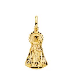 Medalla Oro 18kts Virgen de los Desamparados 23x13mm P3097-322