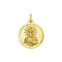 Medalla Oro 18kts Virgen De Macarena Argyor MRM 16mm (18)1000218-16mm Bisel