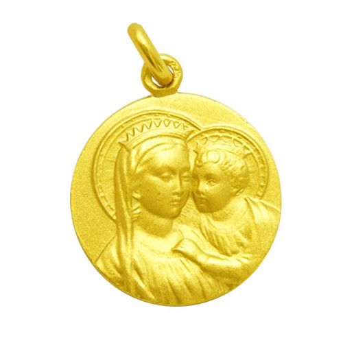 18kt Gold Medal Virgin of Good Counsel 16mm M1/1/127/16
