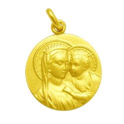 Medalla Oro 18kts Virgen Del Buen Consejo 20mm M1/1/127/20