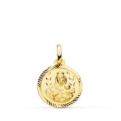 Medalla Oro 18kts Virgen Del Carmen 16mm P5002-216