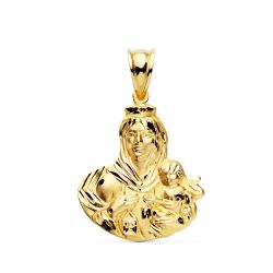 Medalla Oro 18kts Virgen Del Carmen 24x22mm P5024-325