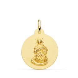 Medalla Oro 18kts Virgen Inmaculada 22mm P8065-022