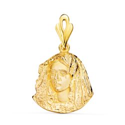 Medalla Oro 18kts Virgen Macarena 21x20mm P3017-322