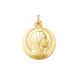 Medalla Oro 18kts Virgen María Argyor MRM 16mm (18)1269001-16mm Mate