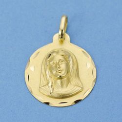 18kts gouden medaille Virgin Girl 18 mm 26000762