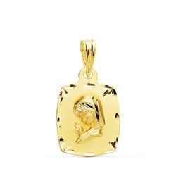 Medalla Oro 18kts Virgen Niña 19x14mm 26000333