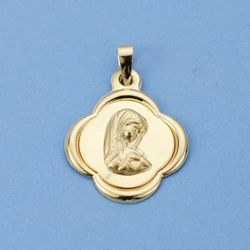 Medalla Oro 18kts Virgen Niña 23x19mm 26000648