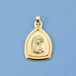 Medalla Oro 18kts Virgen Niña 24x16mm 26000651