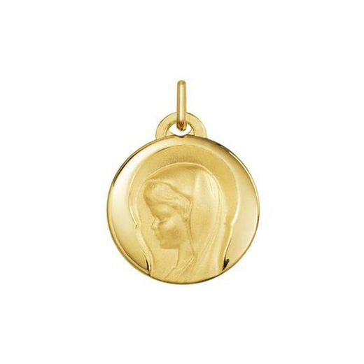 18kt Gold Medal Virgin Girl Argyor MRM 17mm (18)1030173L-17mm Round