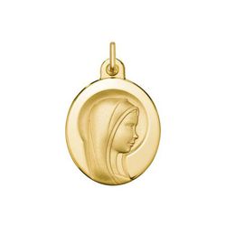 Medalla Oro 18kts Virgen Niña Argyor MRM 18x15mm (18)1070184-18mm Oval