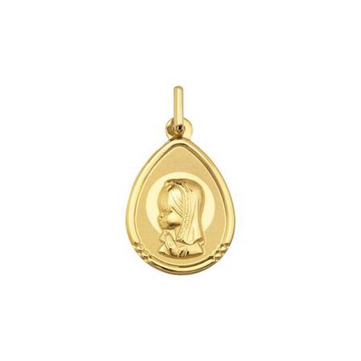 18kt Gold Medal Virgin Girl Argyor MRM 20x15mm (18)1903104-20mm Tear Glossy-Matte