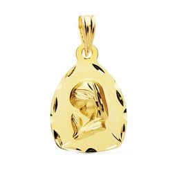 Medalla Oro 18kts Virgen Niña Capilla 20x14mm 26000329