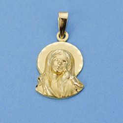 Medalla Oro 18kts Virgen Silueta 19x12mm 26000784