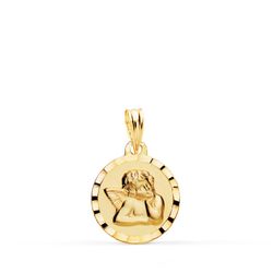 Medalla Oro 9kts 14mm 9K120643 Angelito Burlón