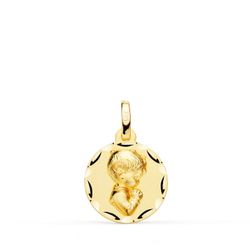 9kt guldmedalje 14mm 9KP9196-314 Nadver