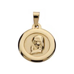Medalla Oro 9kts 18mm 9K22036 Virgen Niña