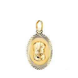 Medalla Oro 9kts 18x12mm 9K16891 Virgen Niña