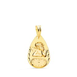 Medalla Oro 9kts 19x11mm 9K16705 Angelito Burlón