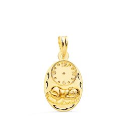 Medalla Oro 9kts 19x12mm 9K260341 Niño De La Hora