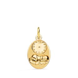 Medalla Oro 9kts 19x12mm 9KP9307-819 Niño De La Hora